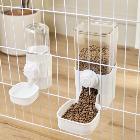 Abreuvoir de cage à oiseaux - bouteille d'eau d'alimentation automatique pour oiseaux abreuvoir à perroquet étanche mangeoire suspendue transparente pour l'intérieur et l'extérieur (1/5)