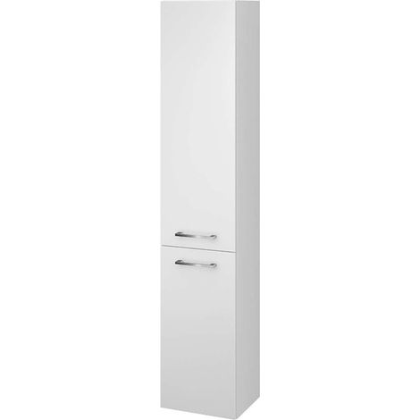 Cersanit Lara - Armario alto, 150x30x25 cm, 2 puertas, bisagras izq./dcha, blanco S926-007-DSM