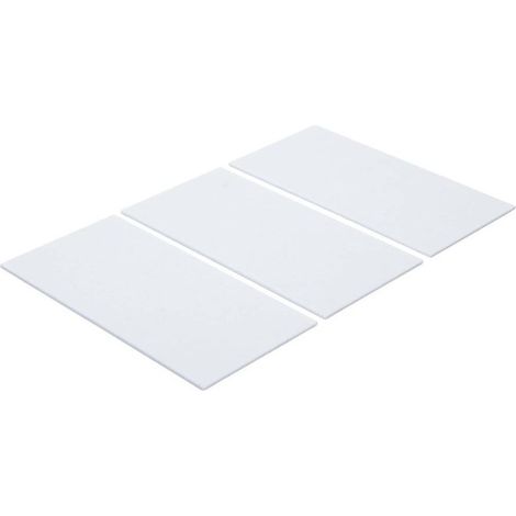 Patins en Feutre Blanc 3 pcs 100 x 200 mm - Protection et Anti-Rayures - D-Work