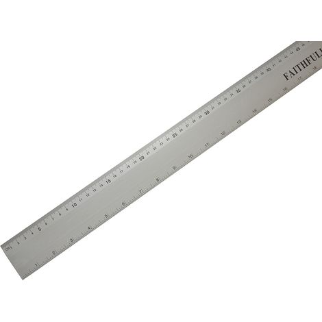 Faithfull Aluminium Flat Rule 1m/39in FAIRULE1000 (1/5)