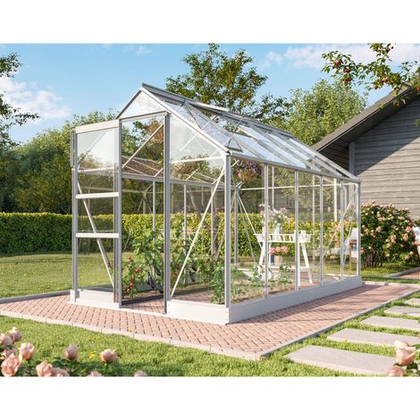 Vitavia Gewächshaus "Eris" 6200, alu eloxiert, 6,2 m², 3 mm ESG