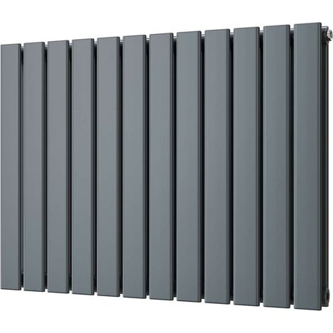 Typhoon - Anthracite Horizontal Radiator H600mm x W816mm Double Panel