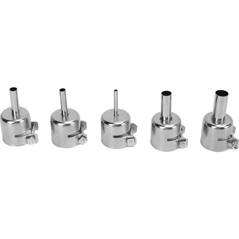 Set de 5 embouts de décapeur thermique universels, 3-10mm, série 850, pour station de soudage, buses de pistolet à air chaud, collecteur de buses, tête de décapage. (1/5)