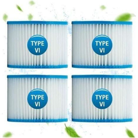 Spa-Filter für Bestway 58323, Filterkartusche Größe 6 für Lay-Z-Spa, für Monaco, für Miami, für Vegas (4er-Pack) (1/5)