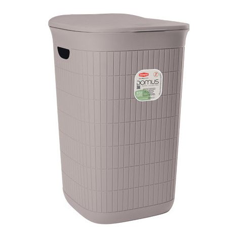 Stefanplast Portabiancheria Domus 50 L Greige 37x36x56 Cm