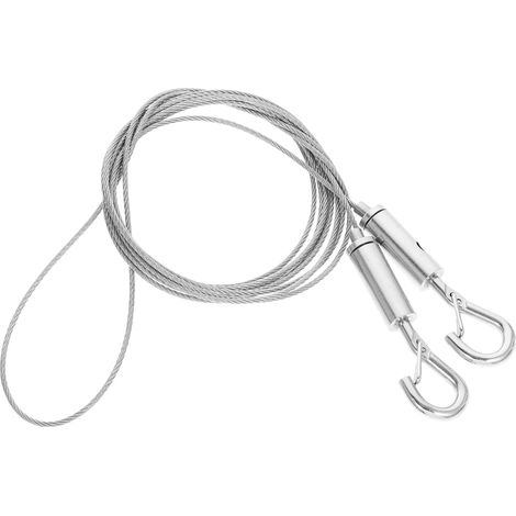 Fil de suspension pour cadre photo en acier inoxydable, cordon argenté (1/5)