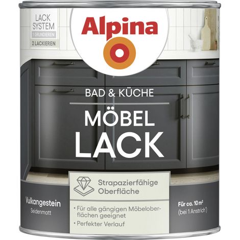Alpina Möbellack für Küche & Badezimmer Vulkangestein 750 ml