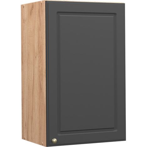 Pensile da cucina Fame-Line, Antracite-oro, 45 cm, Vicco