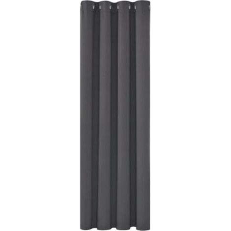 [JAMAIS UTILISÉ] Rideaux Occultants Isolant Thermique Anti Froid, 150x200 CM Design Moderne à Oeillets, Gris Foncé, 1Pièces (1/4)