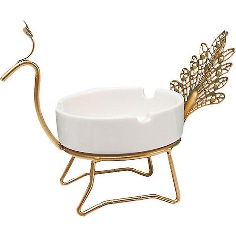 Boîte de rangement décorative en fer et céramique (1/3)