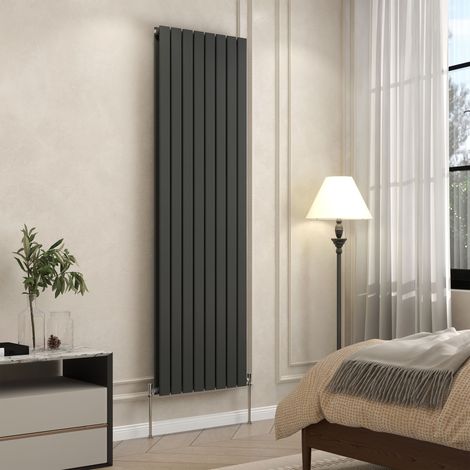 AVER-GROWTH Flat Panel Double Designer Radiator Central Heating Rads 1800x544mm Anthracite (1/5)