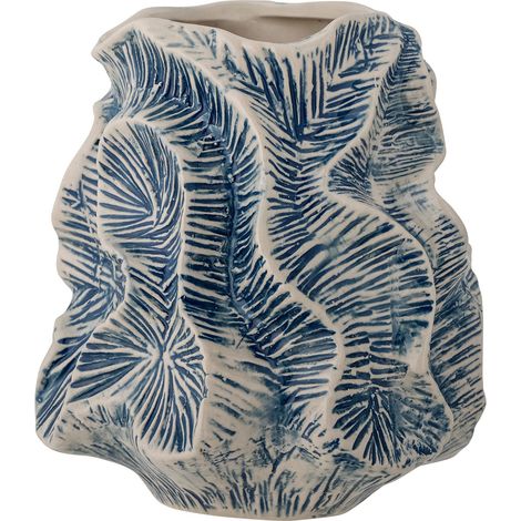 Bloomingville Guxi vase bleu 19,5 cm hauteur