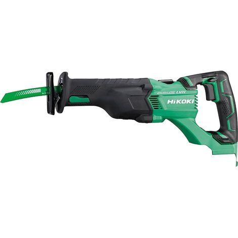 Hikoki – Scie sabre sans fil 18V – Moteur sans balais – Vitesse variable – Pour bois, métal et PVC – Changement de lame rapide – CR18DBLW4Z