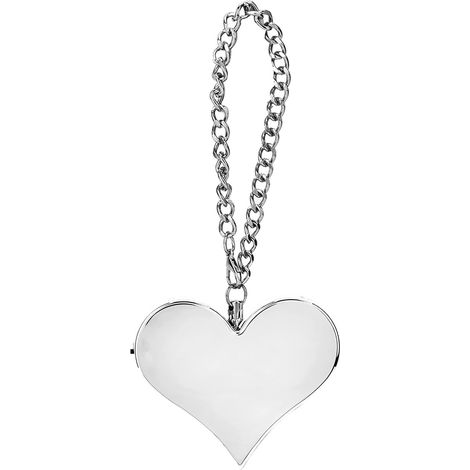 (Argent) Alarme sonore personnelle de sécurité 130 dB, porte-clés alarme en forme de cœur, sirène d'autodéfense d'urgence pour femmes/hommes/enfants (1/5)