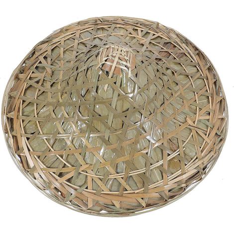 Chapeau en bambou tressé, chapeau de pêcheur imperméable, utilisé par les agriculteurs de l'Est (1/5)