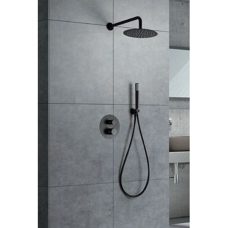 Ensemble De Douche Thermostatique Encastré Line Nickel Brossé Imex Imex Gtd038 Nq