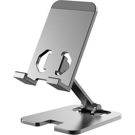Support de téléphone pliable pour bureau, angle et hauteur réglables, support portable pour tablette, station d'accueil de bureau (1/4)