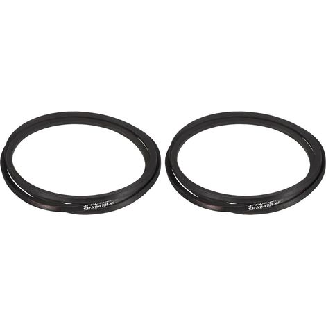 2 Pcs Courroie Trapézoïdale SPA2410 2410mm Longueur Primitive  Courroie Étroite Trapézoïdale Industrielle, En Caoutchouc Pour Systèmes Transmission Puissance (1/5)