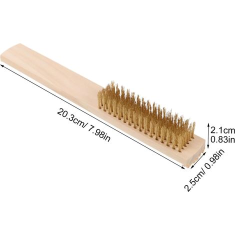 Lot de 2 Brosses Métalliques en Cuivre, Outils de Nettoyage pour Films de Protection Automobile, Brosses à Récurer Antidérapantes, pour Barbecue, Peinture et Entretien (1/5)
