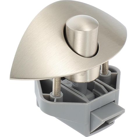 Verrou de Placard Utilisation Pratique alliage de Zinc Argenté pour Camping Bouton Poussoir Demi-lune, Design Créatif pour Yachts et Meubles (1/5)
