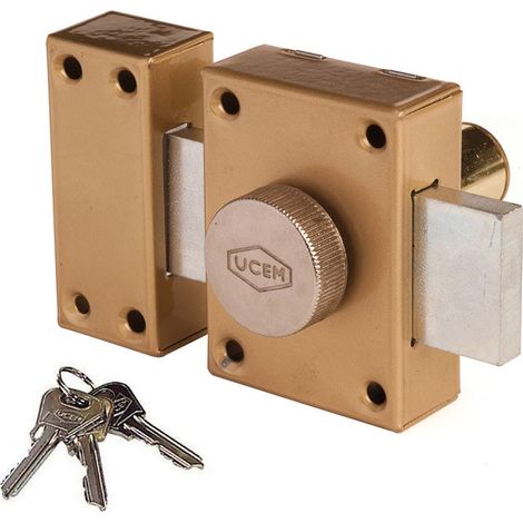 Serrure A Levier Et 3 Tours De Fermeture 4101Hb Ucem (1/2)