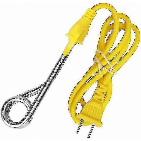 Mini chauffe-eau à immersion portable, 220 V 600 W, élément chauffant compact, adapté aux voyages, fournit de l'eau chaude, idéal pour les sorties. (1/5)