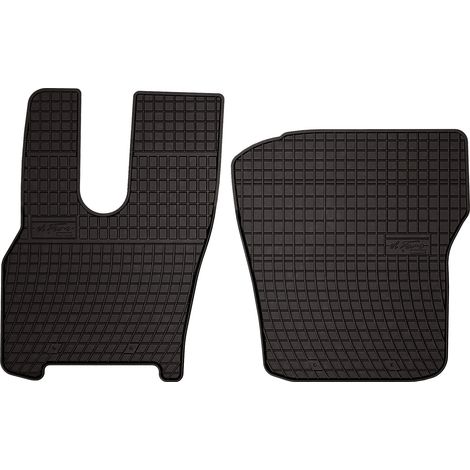 Tappetini in gomma per auto: camion DAF XG+ - versione con sedile pneumatico destro (2022-) - neri, su misura