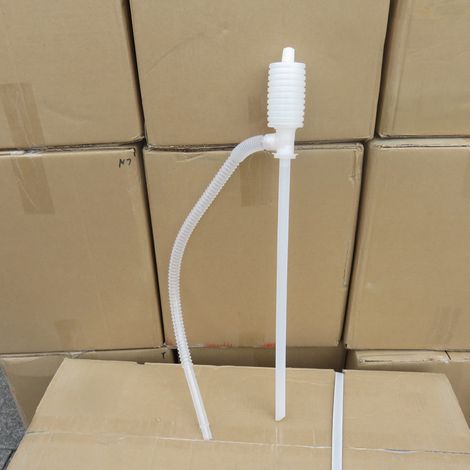 Extracteur d'huile manuel transparent, tube d'aspiration d'huile, plastique résistant à la corrosion, extracteur d'huile blanc DP-14, aspiration d'huile. (1/5)