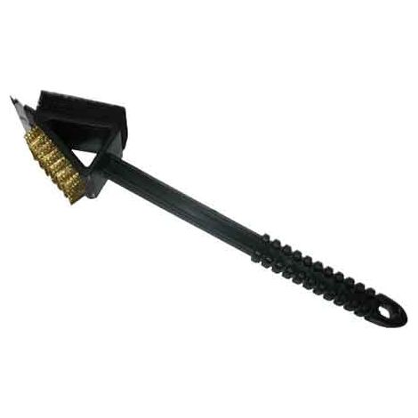 BROSSE DOUBLE POUR BARBECUE 36 cm