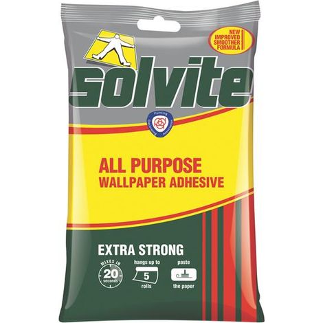 Solvite 1591219 All Purpose Wallpaper Paste Sachet 5 Roll SLV1591219 (1/2)