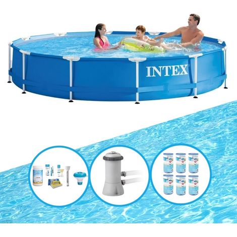 Intex Piscine Tubulaire Ronde - 366x76 cm - 4-pièces  S22469 (1/5)
