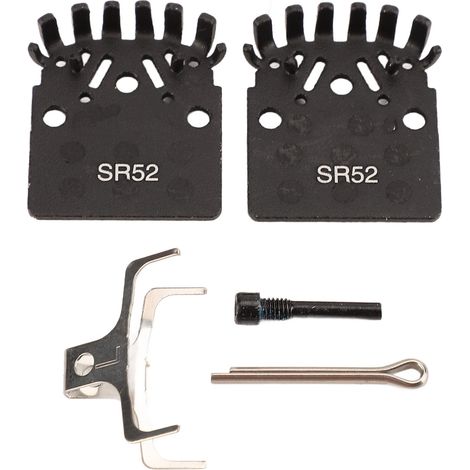 paire de plaquettes de frein pour vélo, frein à disque hydraulique avec cales métalliques de refroidissement, convenant aux VTT et aux vélos de route. (1/5)