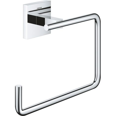 GROHE QuickFix - Start Cube - Anello porta asciugamani - Finitura Cromo 40975000 (a vite o adesivo) (1/4)