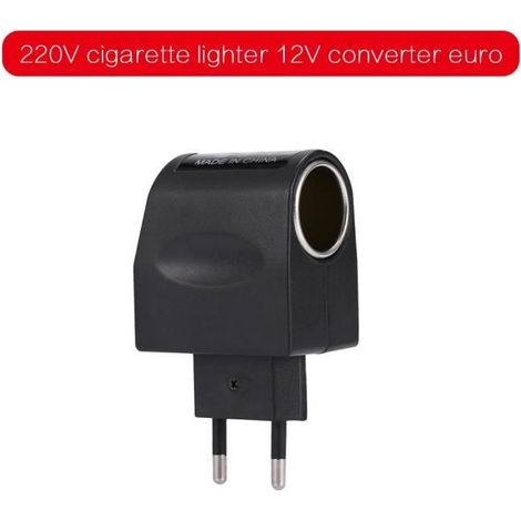 Adaptateur convertisseur - ZJCHAO - PRISE ALLUME-CIGARE - Noir - Allume-cigare (1/4)