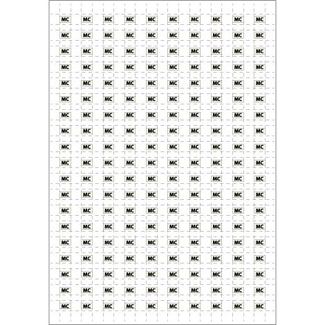 Planche A4 de 190 pictos en 10 x 10 mm Monte charge pour plan d'évacuation