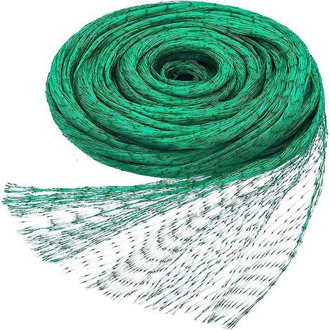 Filet anti-oiseaux 4m x 6m, fixation plastique, filet de protection pour jardin, filet à volière (1/4)