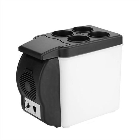 Adatto a mini frigoriferi portatili per auto da 6 litri, con raffreddamento super potente, perfetto per raffreddare le bevande e compatibile con alimentazione a 12V.
