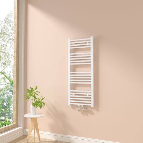 Heilmetz Toallero Secatoallas Radiador Para sistemas de calentamiento de agua No es eléctrico Baño Radiador Blanco 100x40cm 356W