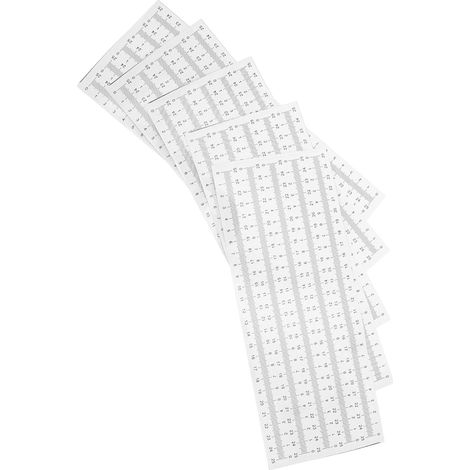 Ciieeo Lot de 50 rubans mesure auto-adhésifs pour règle, à (1/5)