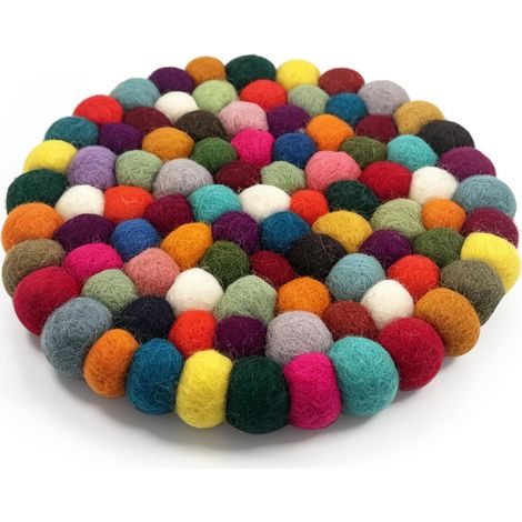 20cm Felt Cushion, Wool Coaster for Home (1/5)