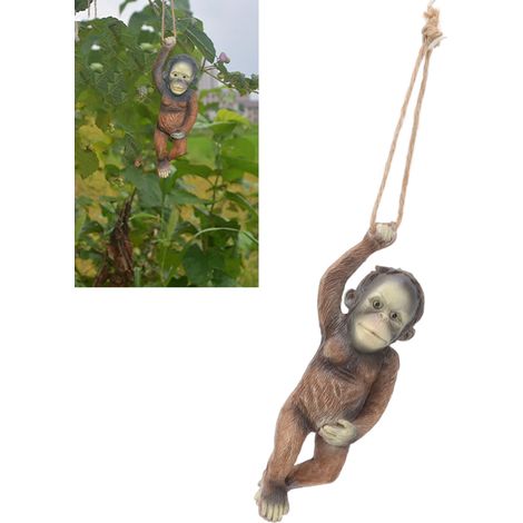 Figurines décoratives de singes en résine pour le jardinage (1/5)
