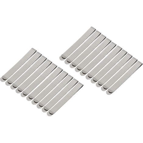 Lot de 20 pinces à ourlet en acier inoxydable, règle de mesure de 7,6 cm (3 pouces), fournitures de quilting pour tissus, pinces à ourlet, règle de marquage, pinces à tissu (1/5)