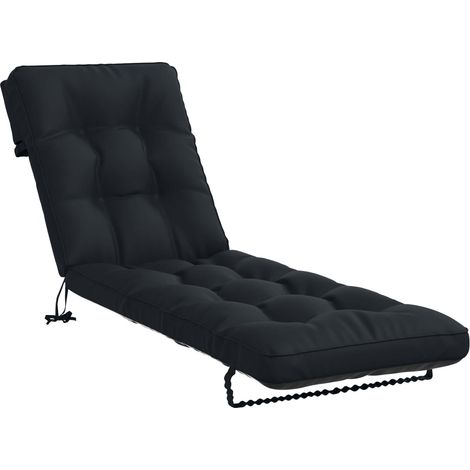 Cojín de Tumbona VIANEN 100% Poliéster Azul Oscuro vidaXL