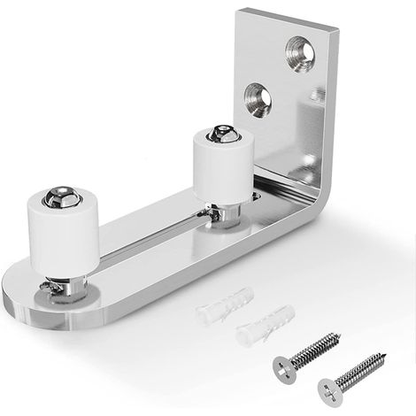 Ajustable Guide de Plancher Mur/porte Guide Inférieur Pour Porte en Bois Coulissante Acier inoxydable (1/5)
