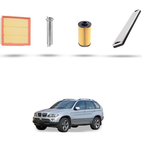 Kit tagliando 4 filtri compatibile con Bmw x5 (E53) 4.6 254kw dal 2001 (1/5)