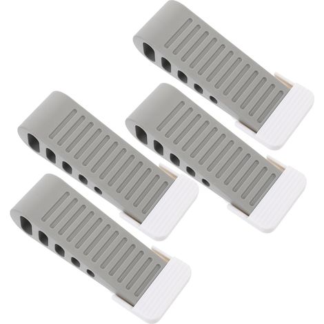 Set di 4 fermaporta in gomma antiurto per pavimento, decorativi. (1/5)