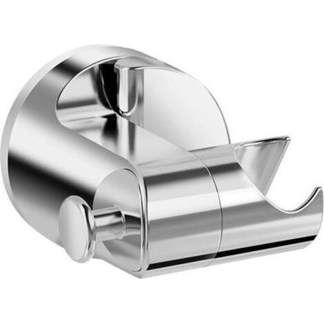 Duschhalterung mit Saugnapf, um 360° verstellbare, schwenkbare Duschkopfhalterung, abnehmbarer Duschkopf (silber) (1/5)