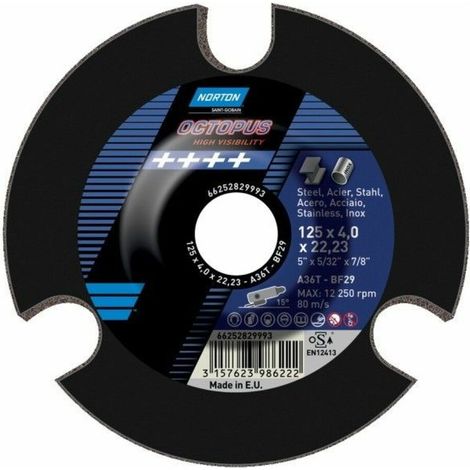 NORTON DISC GRIND 125mm P60 OCTOPUS (1/2)