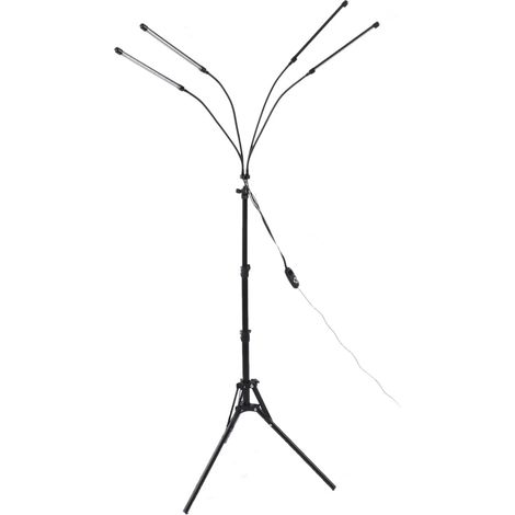 Lampe de luminothérapie infrarouge à 4 têtes et 5 vitesses (660 nm et 850 nm) avec minuterie, support réglable, prise australienne (100-240 V). (1/5)