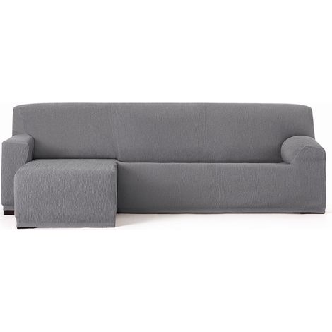 Copridivano penisola sinistra grigio Troya elastico 250-310 bracciolo corto (1/5)